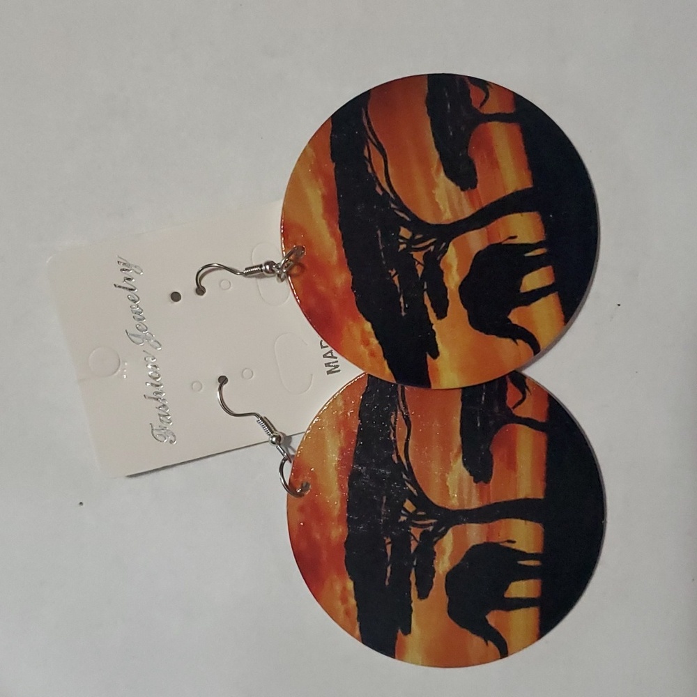 Savannah printed earrings